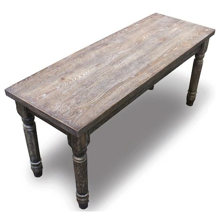Best Master Furniture Best Master Furniture Demi Dining Bench Demi Rustic Dining Bench; Weathered Grey Demi Dining Bench